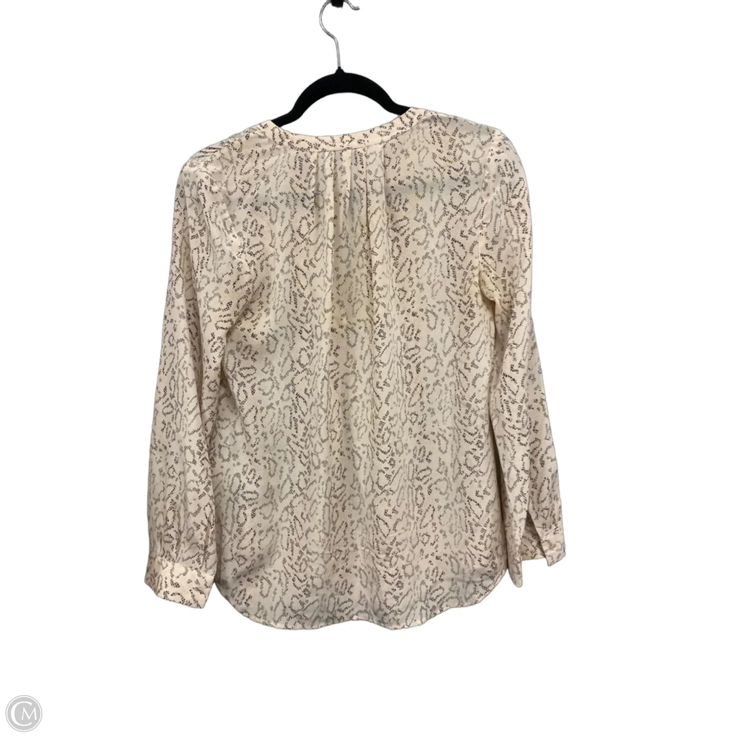 Blouse Long Sleeve By Joie In Grey & Pink, Size: Xs