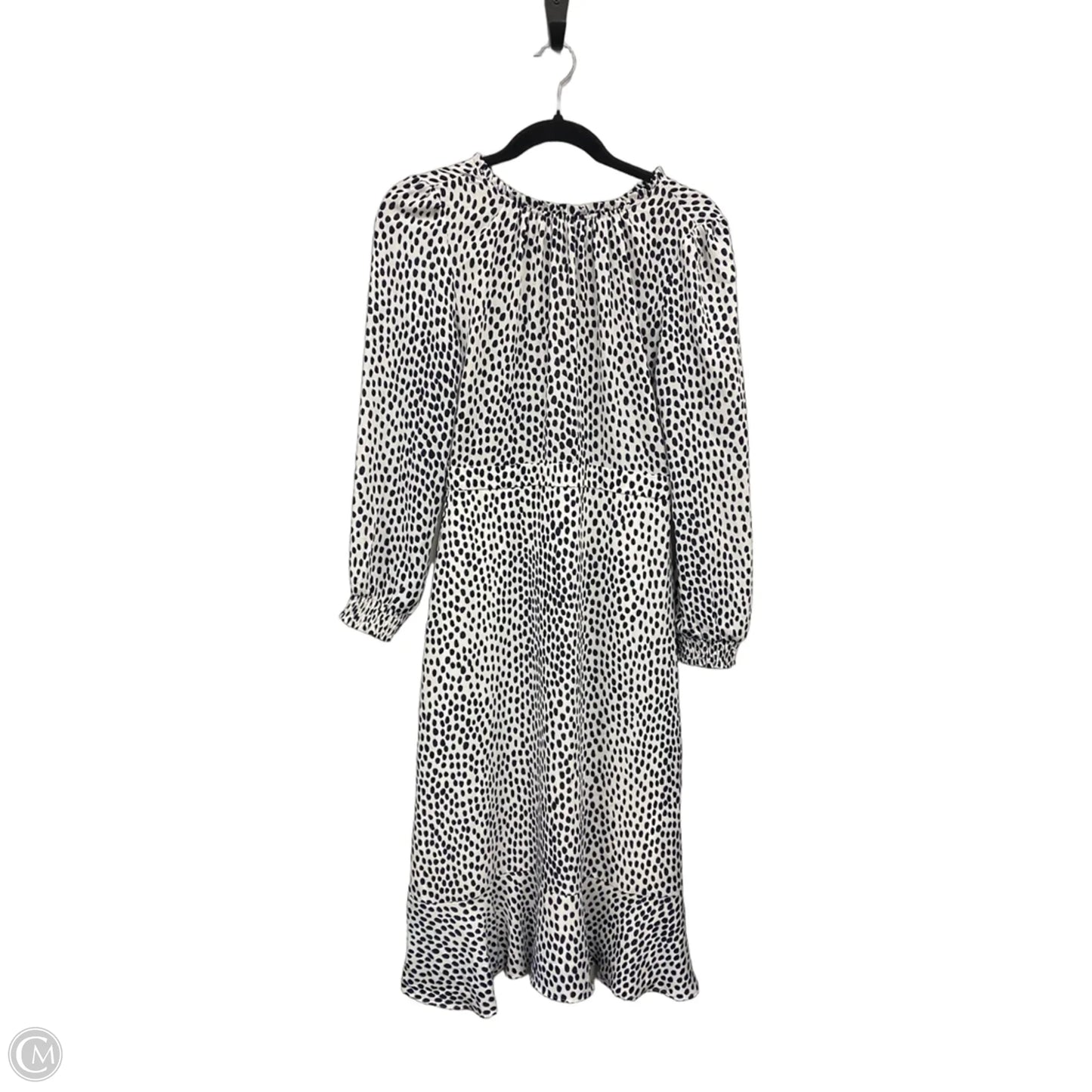 Dress Casual Midi By J. Crew In Black & White, Size: 0