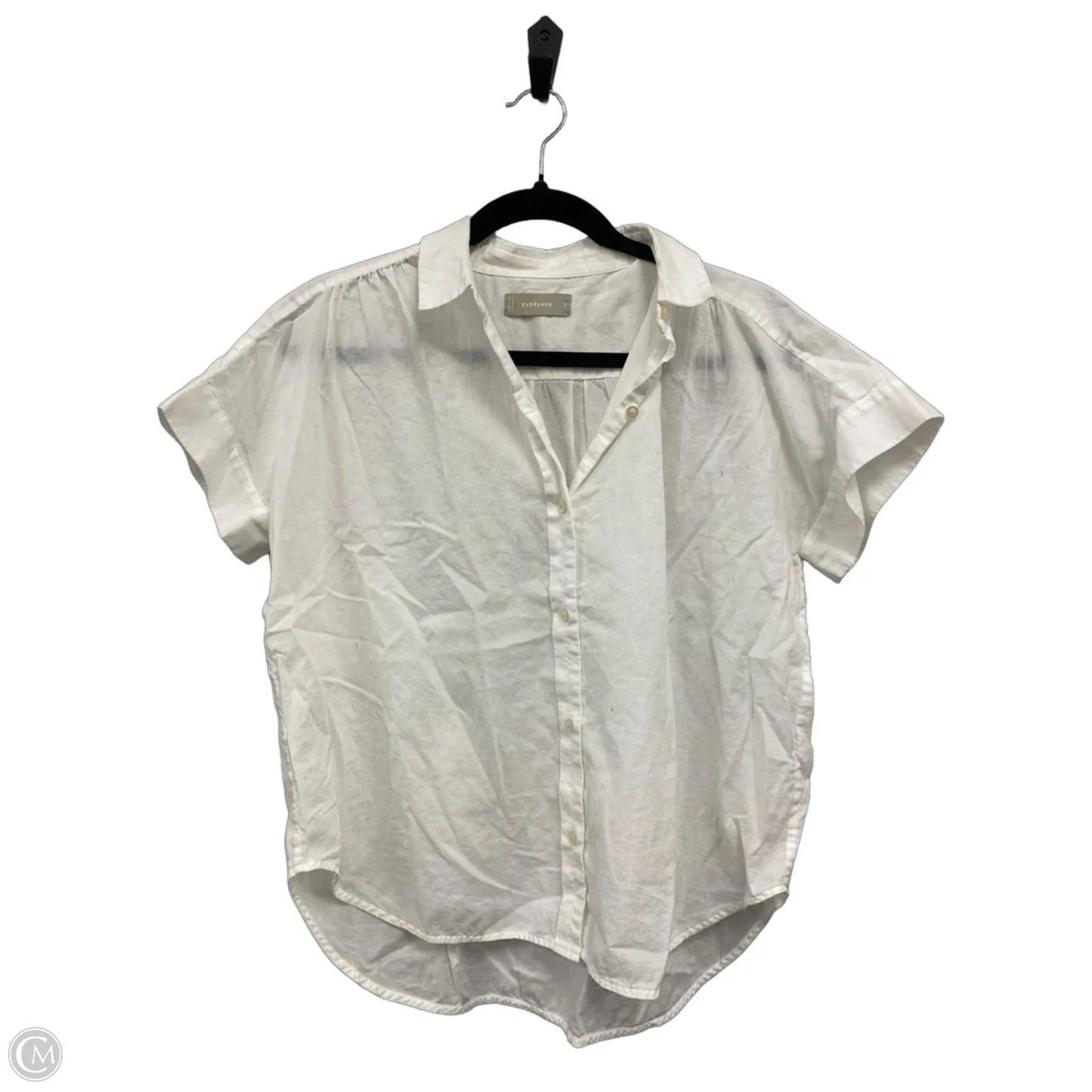 Top Short Sleeve By Everlane In White, Size: S
