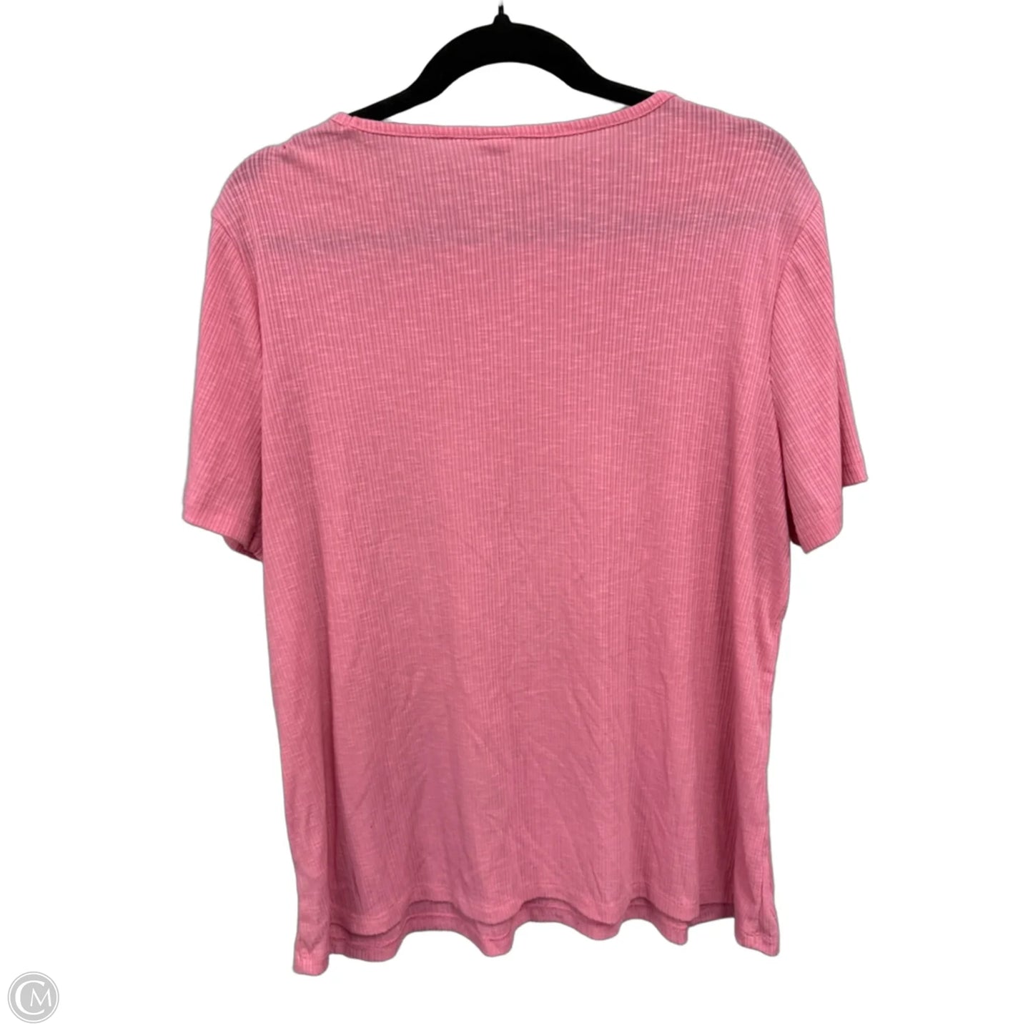 Top Short Sleeve Basic By Old Navy In Pink, Size: L