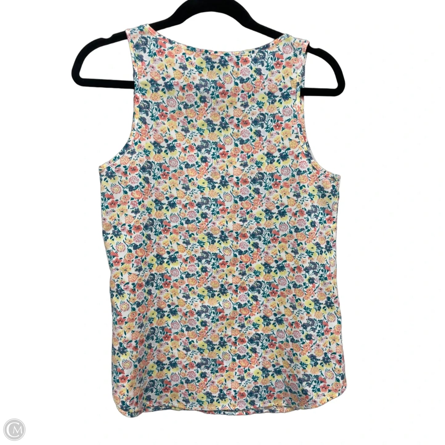 Top Sleeveless By French Connection In Green & Orange, Size: 4