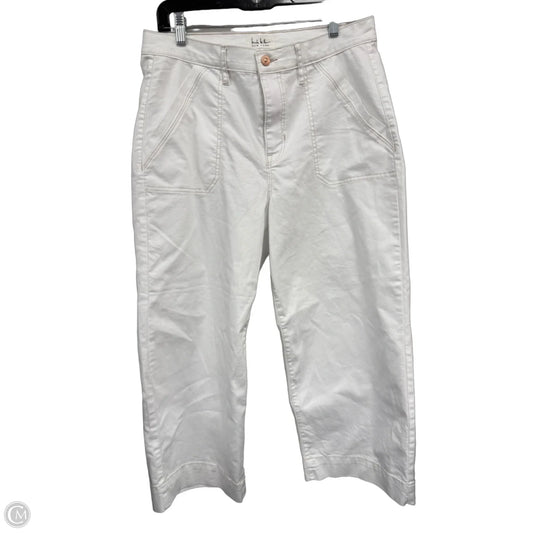 Pants Wide Leg By Nicole Miller In White, Size: 12
