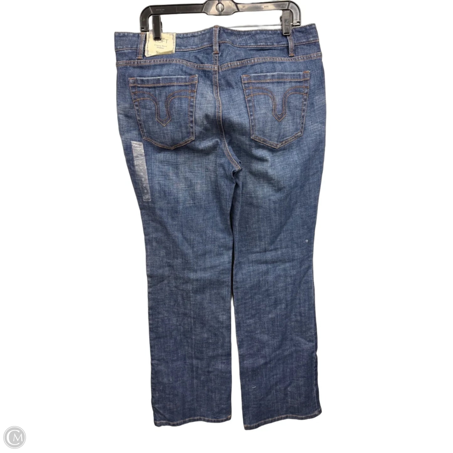 Jeans Boot Cut By Loft In Blue Denim, Size: 12
