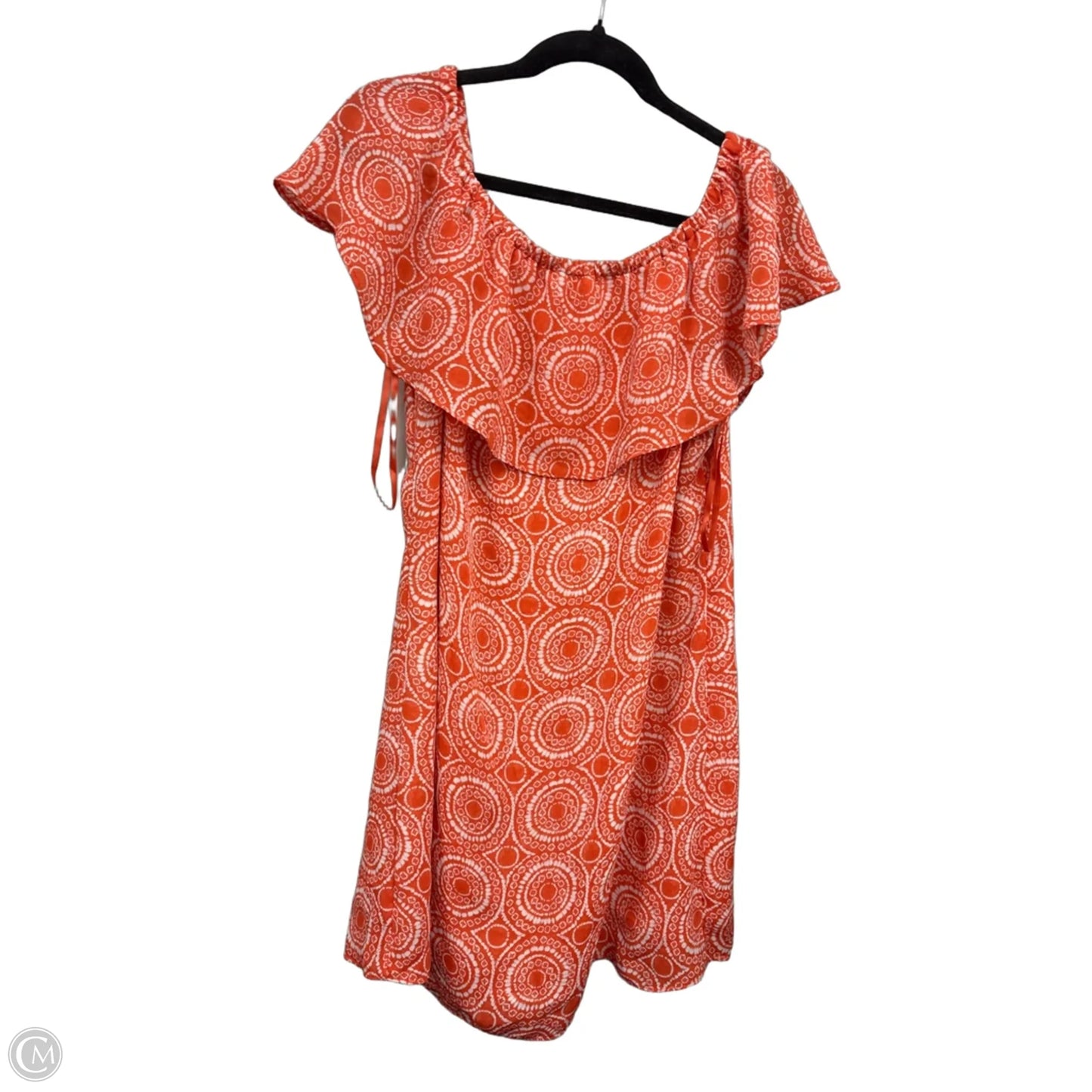 Dress Casual Short By Michael By Michael Kors In Orange & White, Size: 10