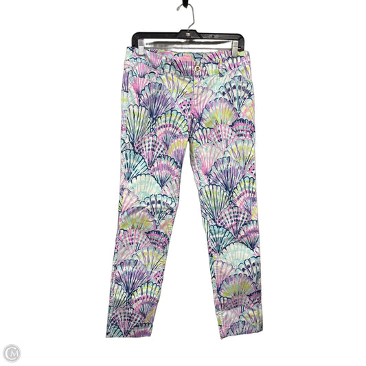 Pants Designer By Lilly Pulitzer In Blue & Pink, Size: 6