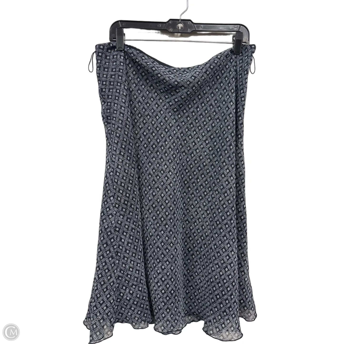 Skirt Midi By East 5th In Black & Blue, Size: 16