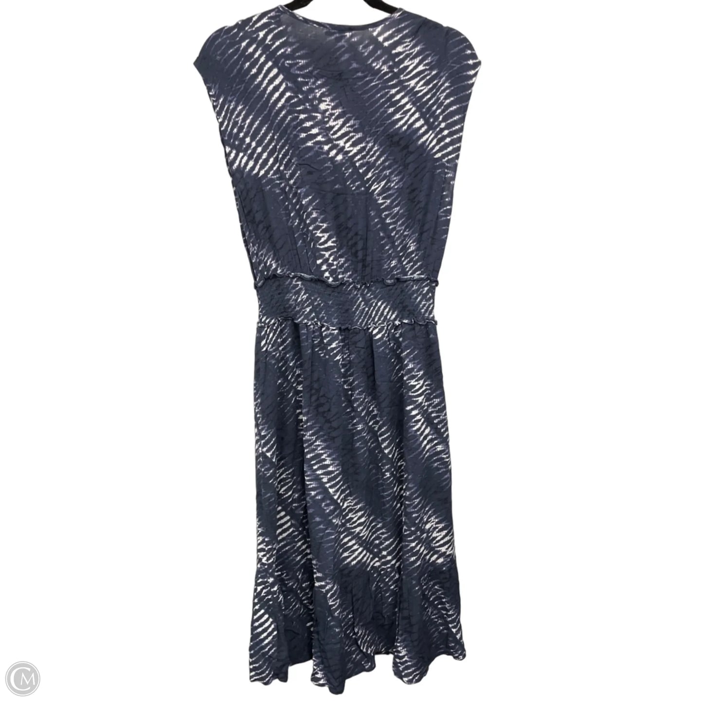 Dress Casual Midi By Rails In Blue & White, Size: M