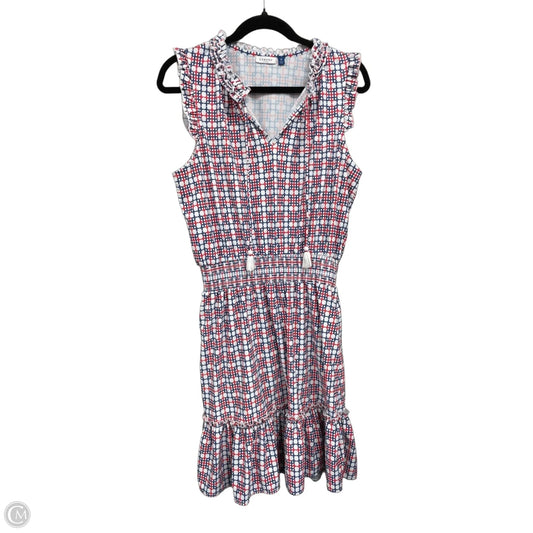 Dress Casual Short By Cabana Life In Blue & Red, Size: M