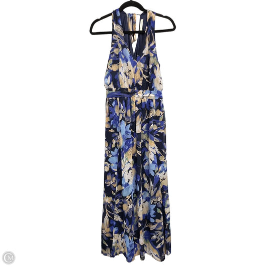 Dress Casual Maxi By Lovestitch In Blue & Cream, Size: M