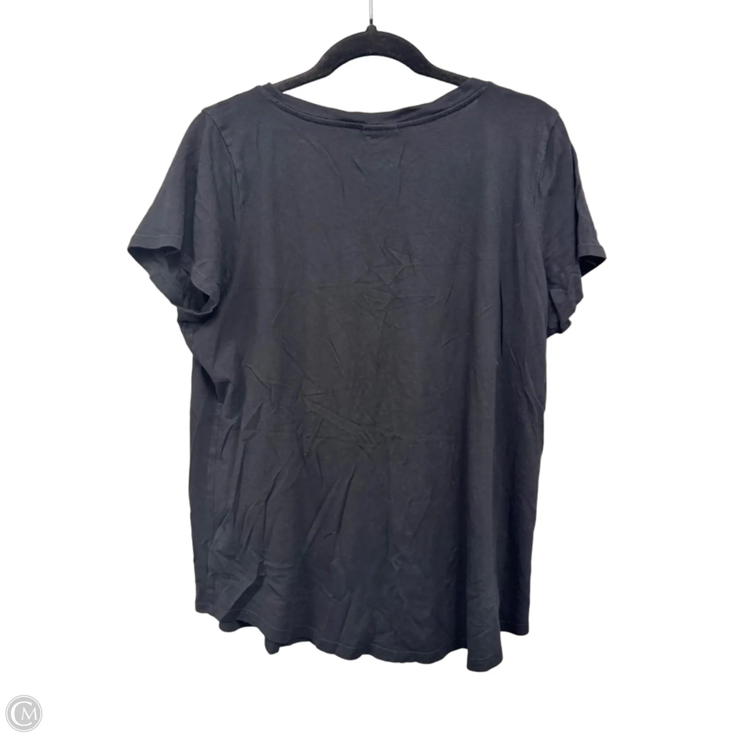 Top Short Sleeve Basic By Torrid In Black, Size: L