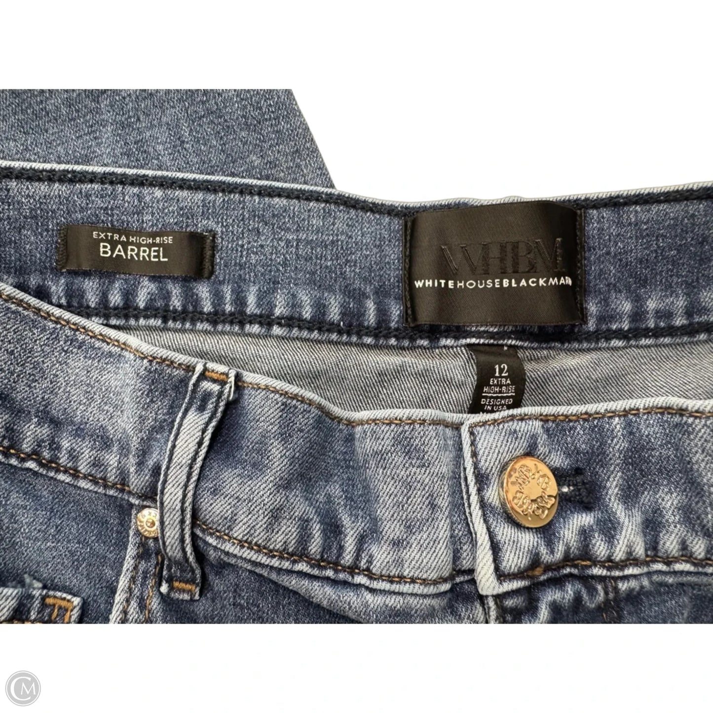 Jeans Wide Leg By White House Black Market In Blue Denim, Size: 12
