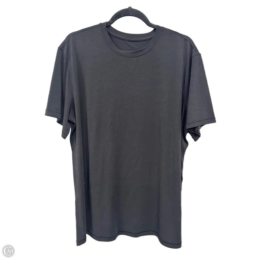 Athletic Top Short Sleeve By Lululemon In Black, Size: Xl