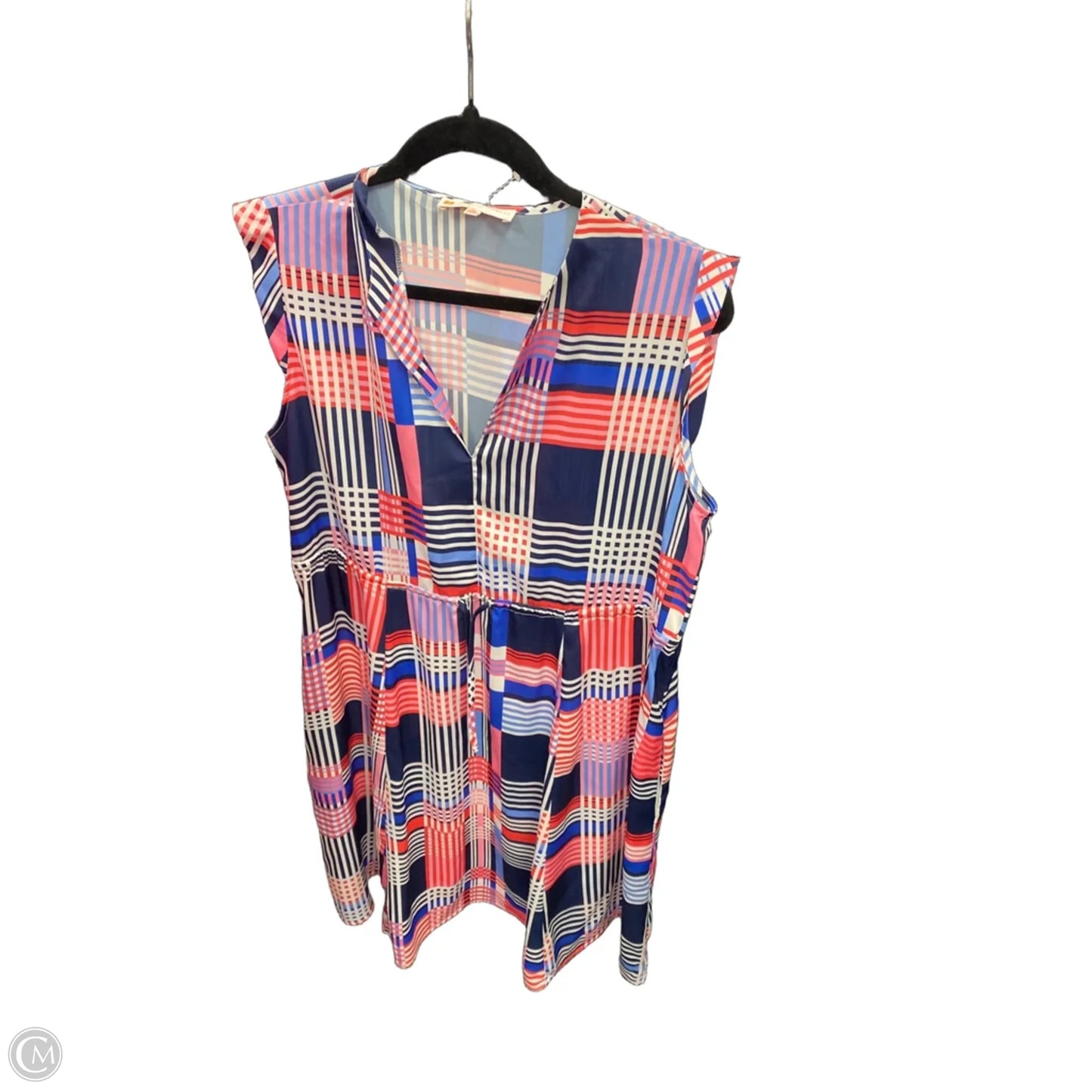 Dress Casual Short By Jude Connally In Blue & Pink, Size: M