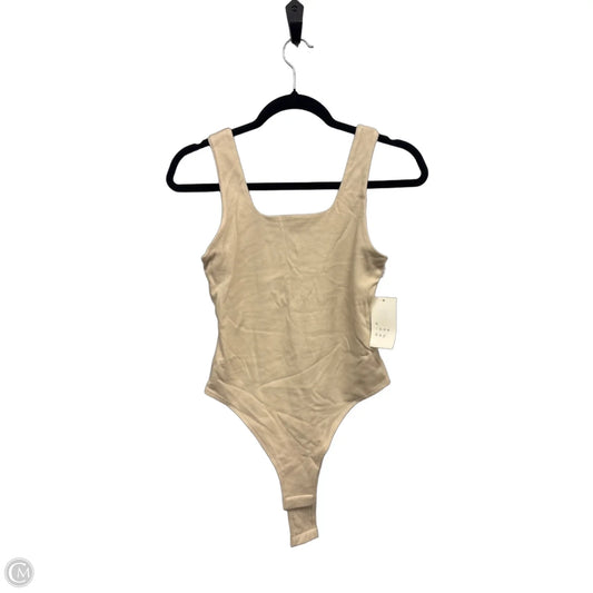 Bodysuit By A New Day In Tan, Size: Xs