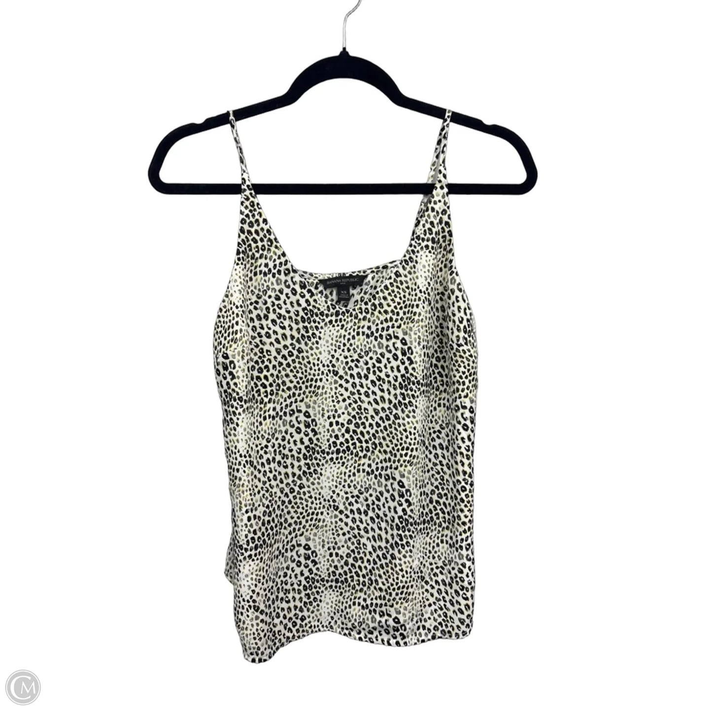 Top Sleeveless By Banana Republic In Black & Yellow, Size: Xs