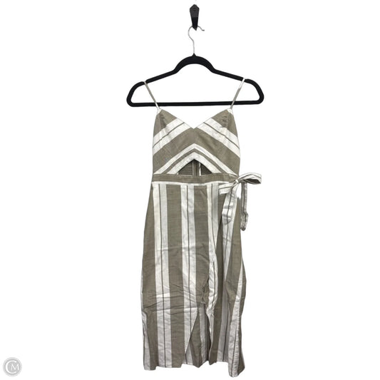 Dress Casual Short By Express In Green & White, Size: 0