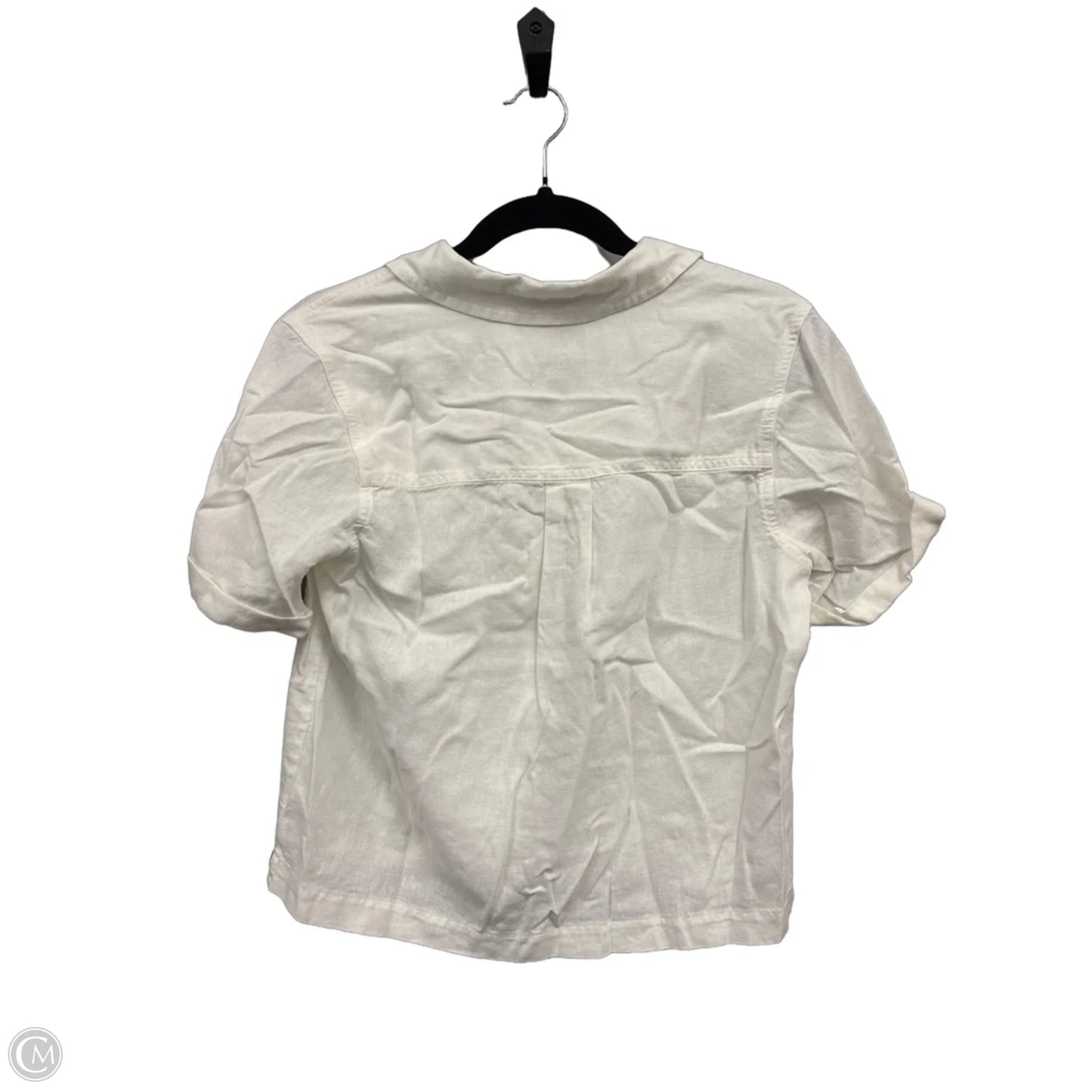 Top Short Sleeve By Universal Thread In Ivory, Size: Xs