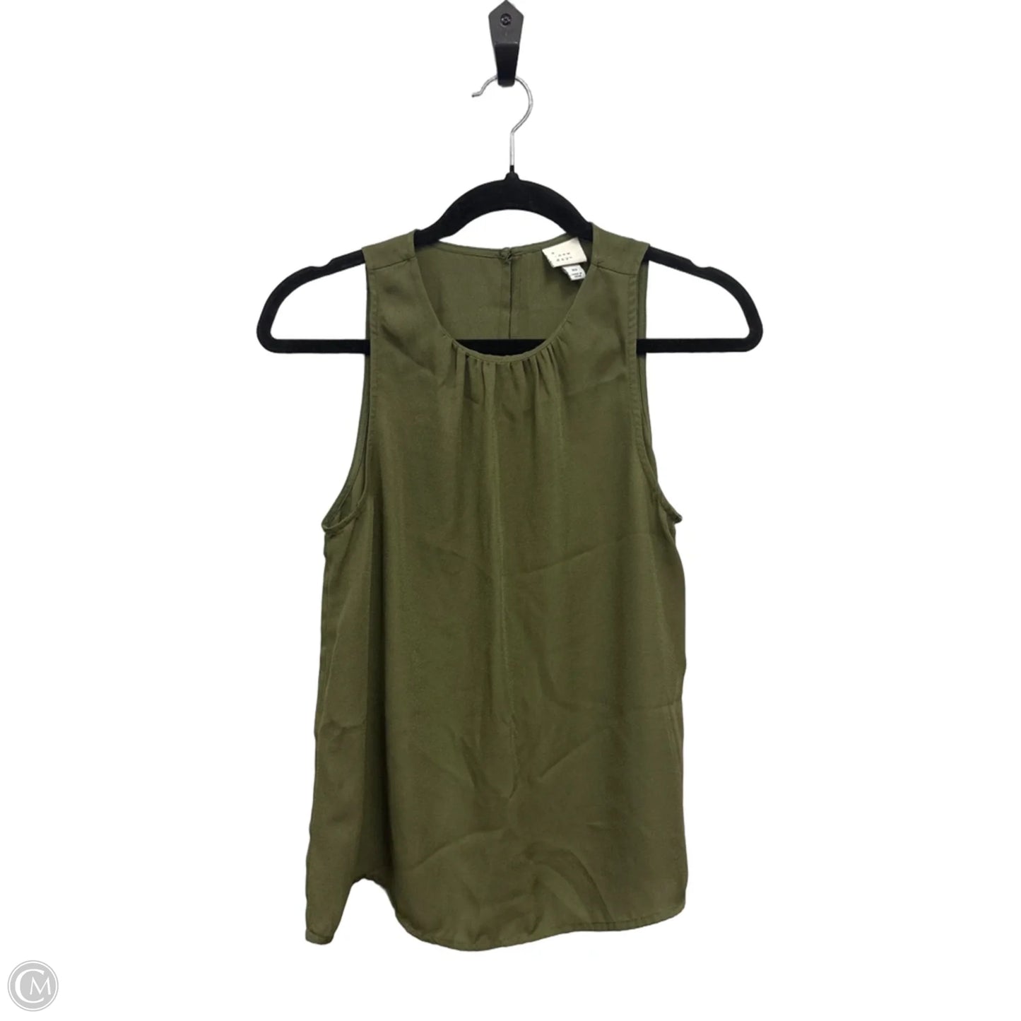 Top Sleeveless By A New Day In Green, Size: Xs