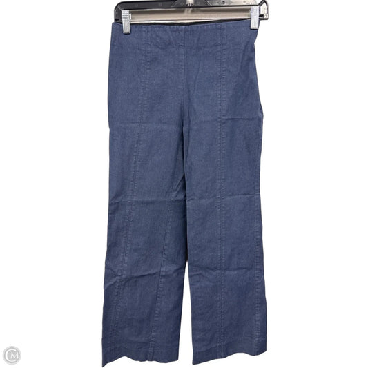 Pants Wide Leg By Talbots In Blue Denim, Size: 2p