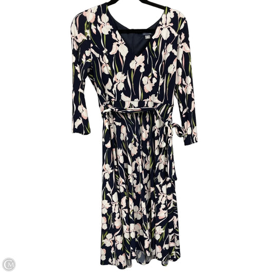 Dress Casual Midi By Tommy Hilfiger In Blue & Pink, Size: 8