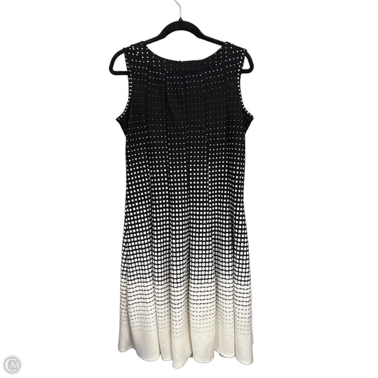 Dress Casual Midi By Haani In Black & White, Size: Lp