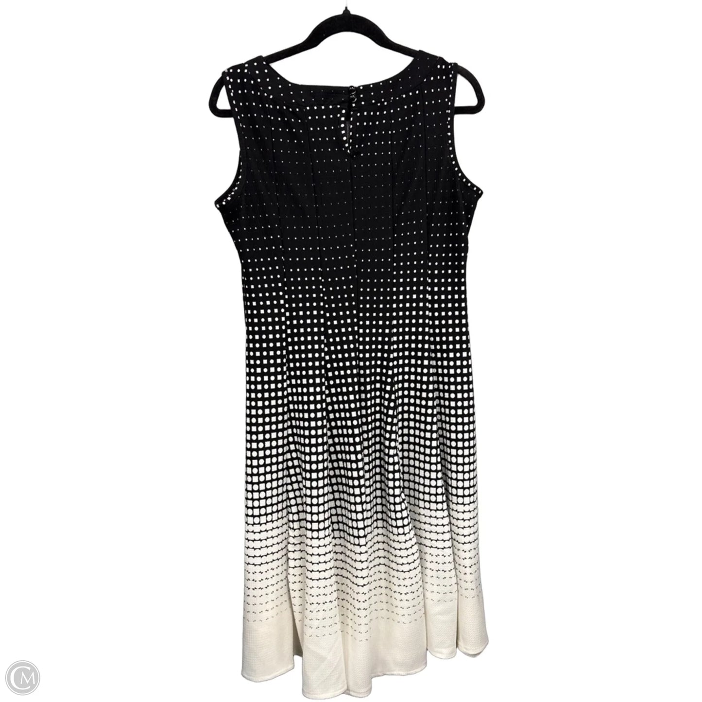 Dress Casual Midi By Haani In Black & White, Size: Lp