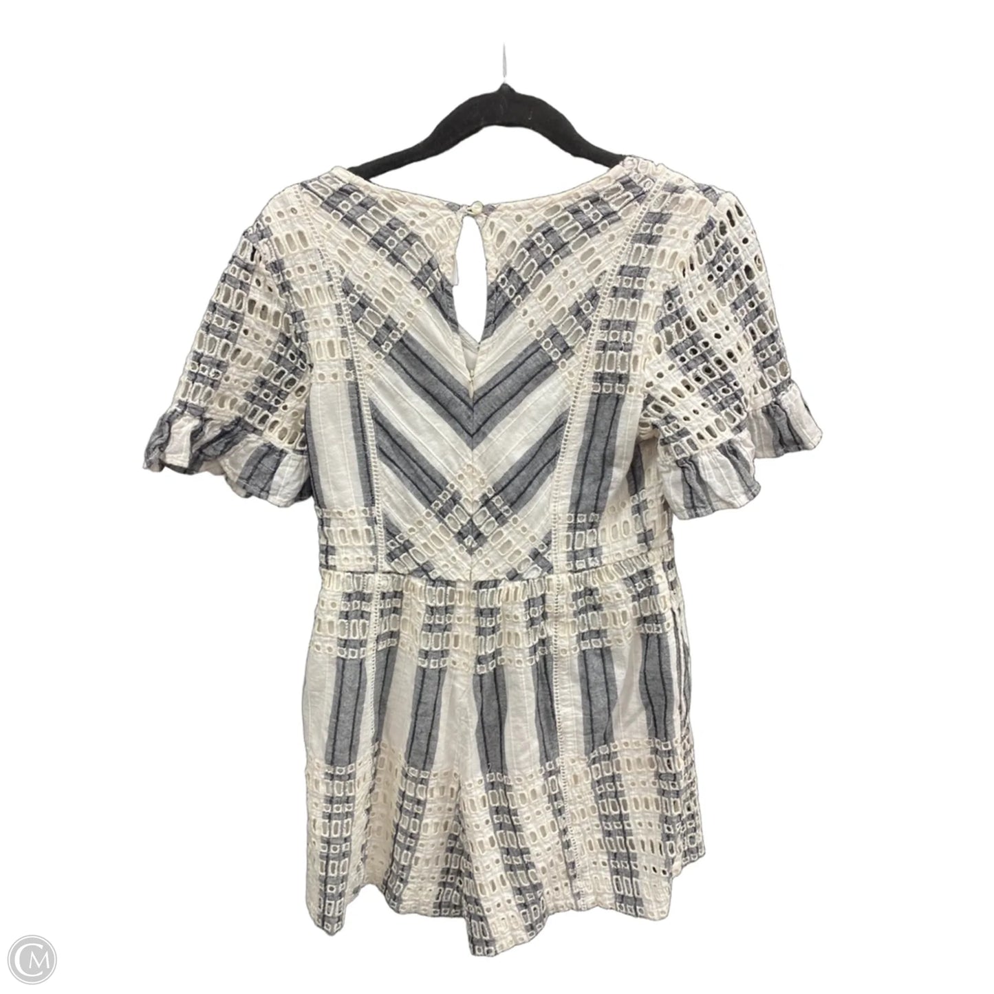 Romper By Cmb In Grey & White, Size: 6