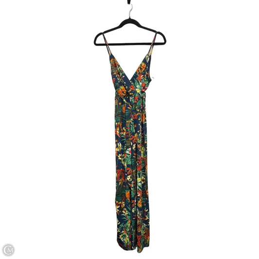 Jumpsuit By Iris In Green & Yellow, Size: S
