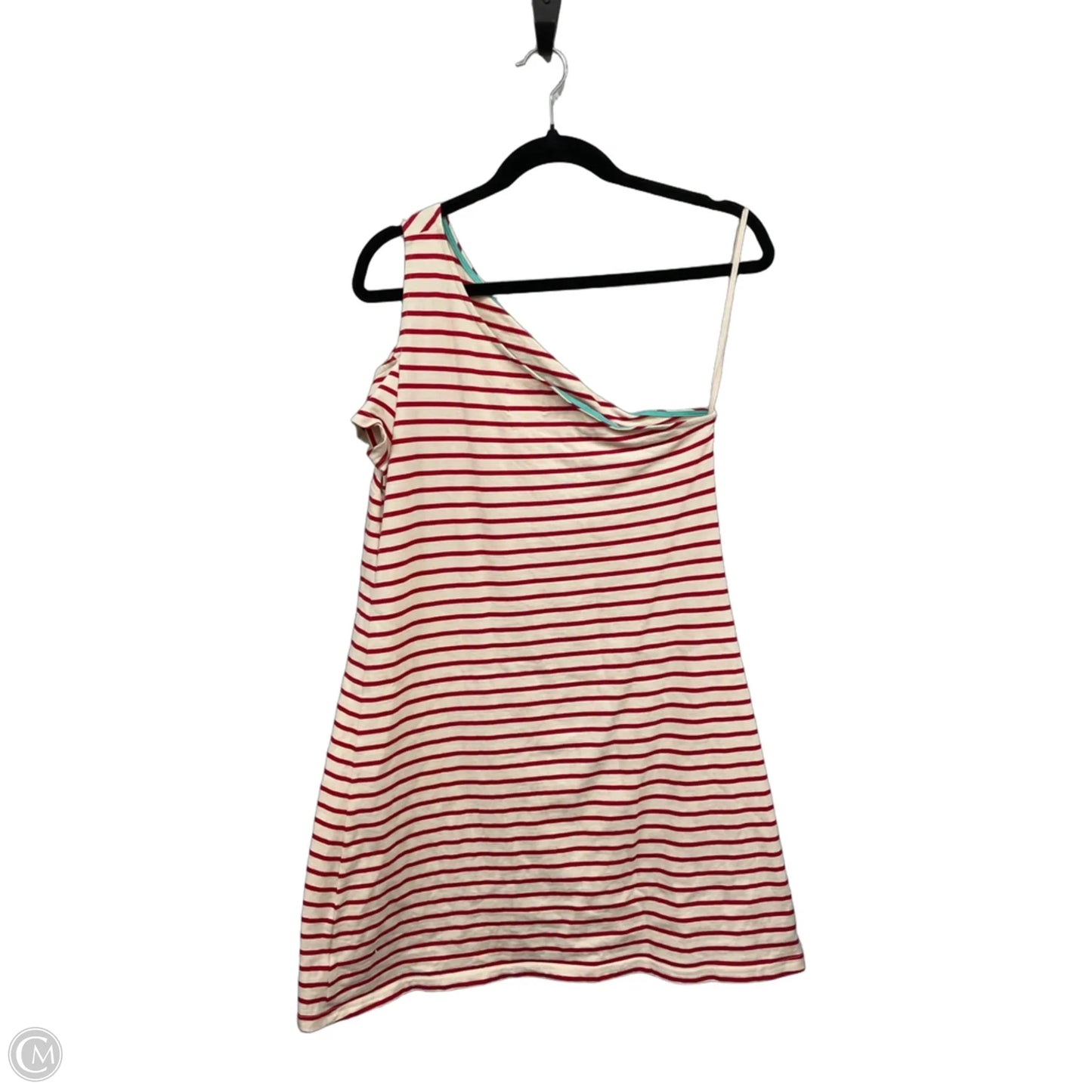 Dress Casual Short By Maeve In Cream & Red, Size: M