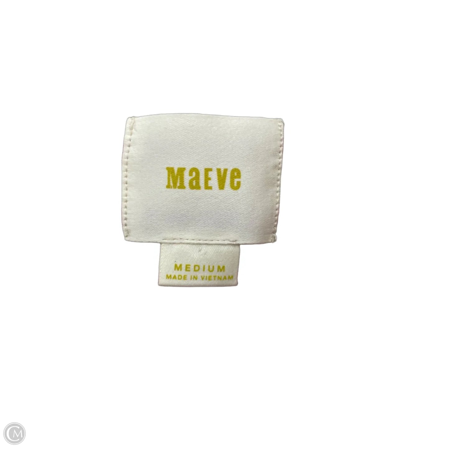 Dress Casual Short By Maeve In Cream & Red, Size: M