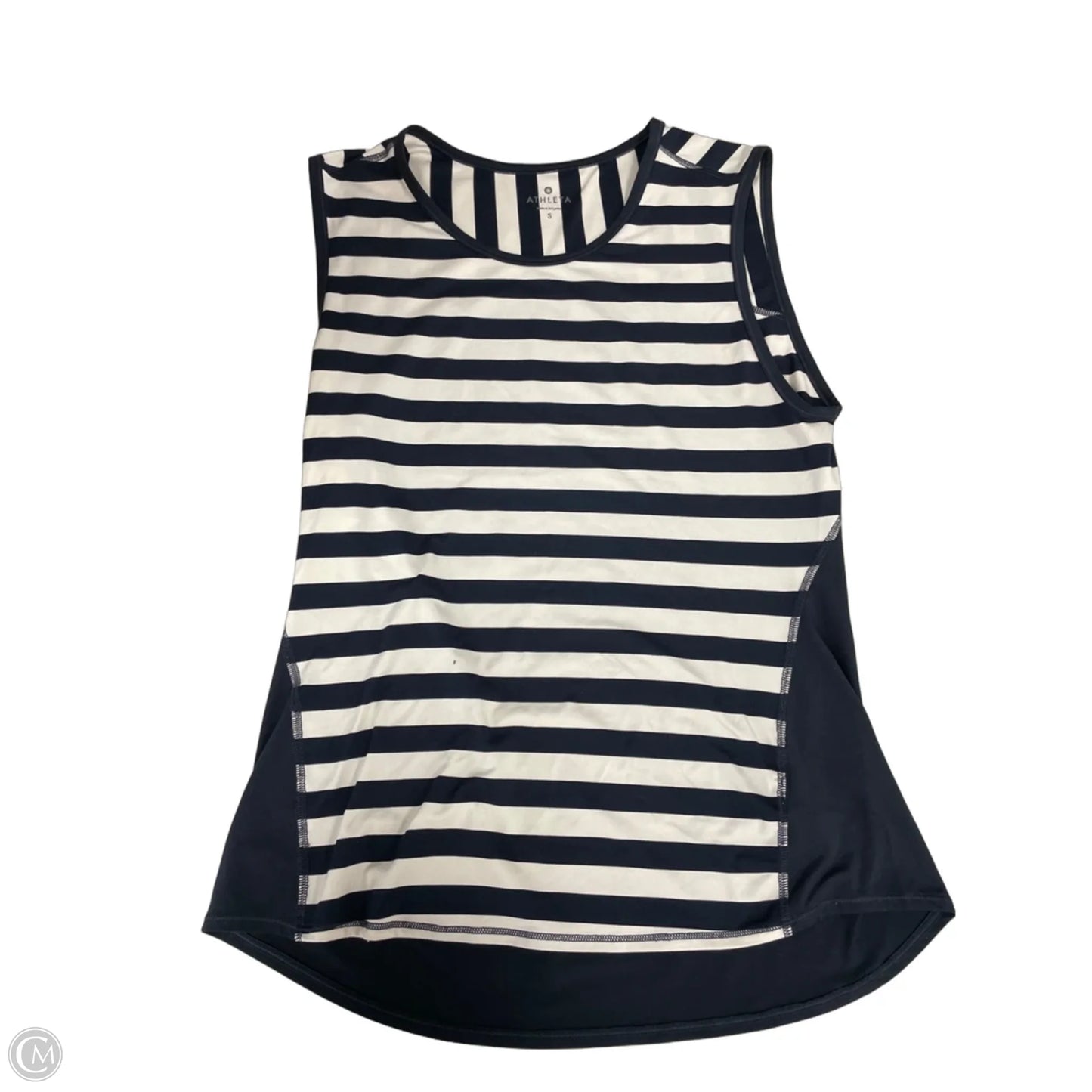Athletic Tank Top By Athleta In Blue & White, Size: S