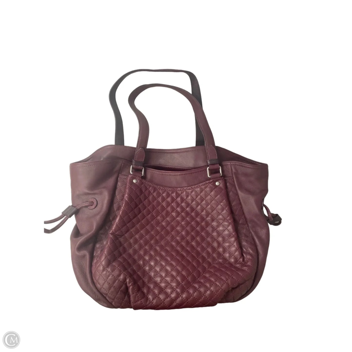 Handbag Leather By Vera Bradley, Size: Large
