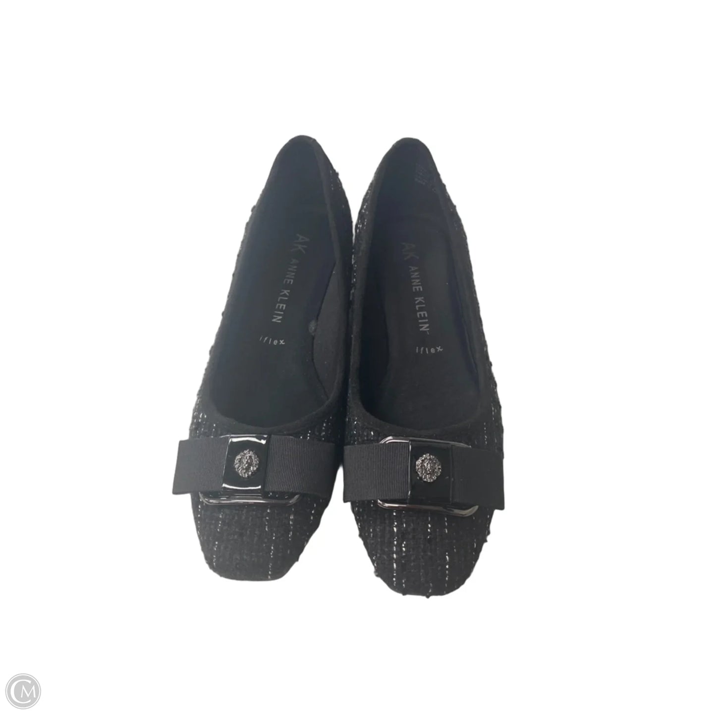 Shoes Heels Wedge By Anne Klein In Black & White, Size: 9.5