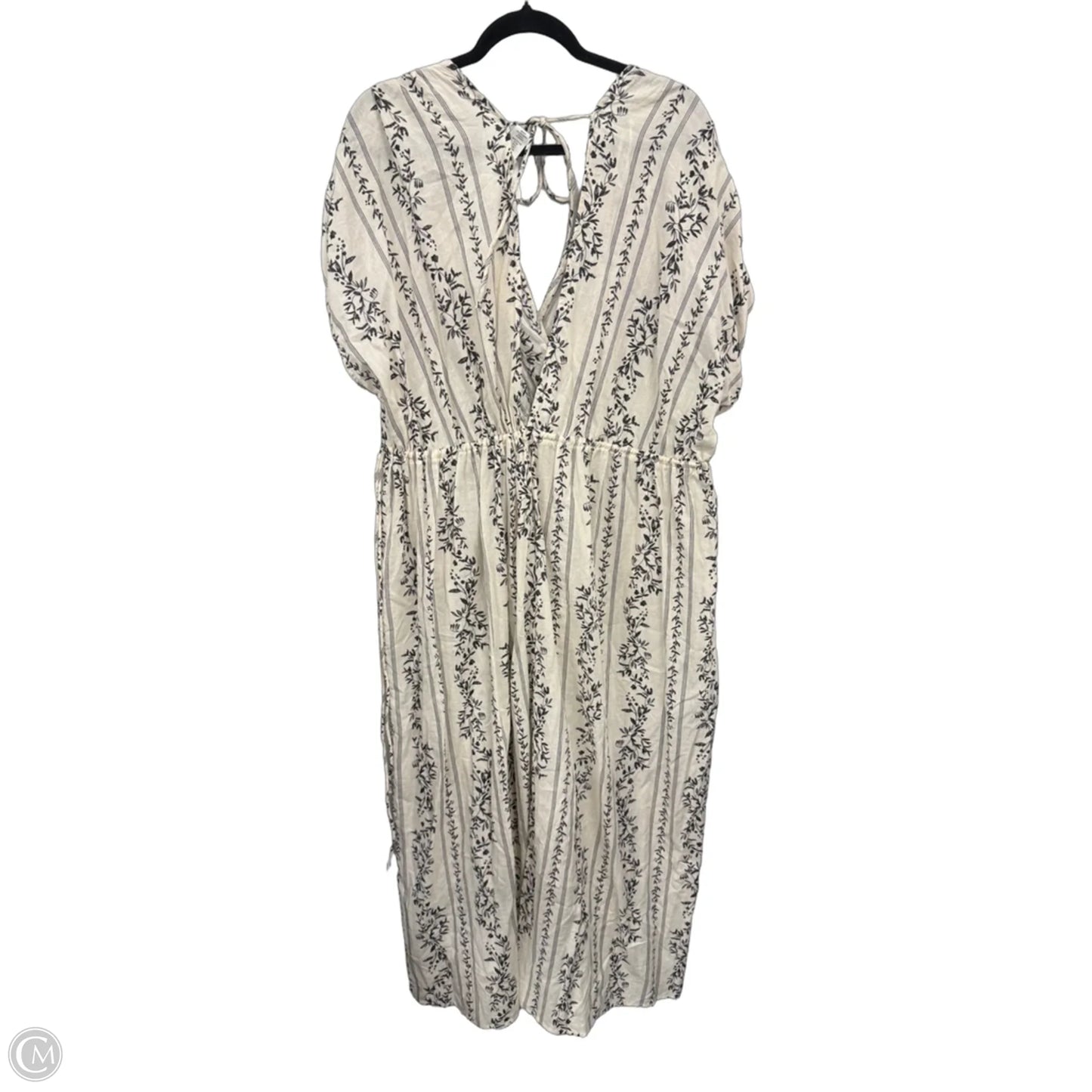 Dress Casual Maxi By H&m In Black & Cream, Size: L