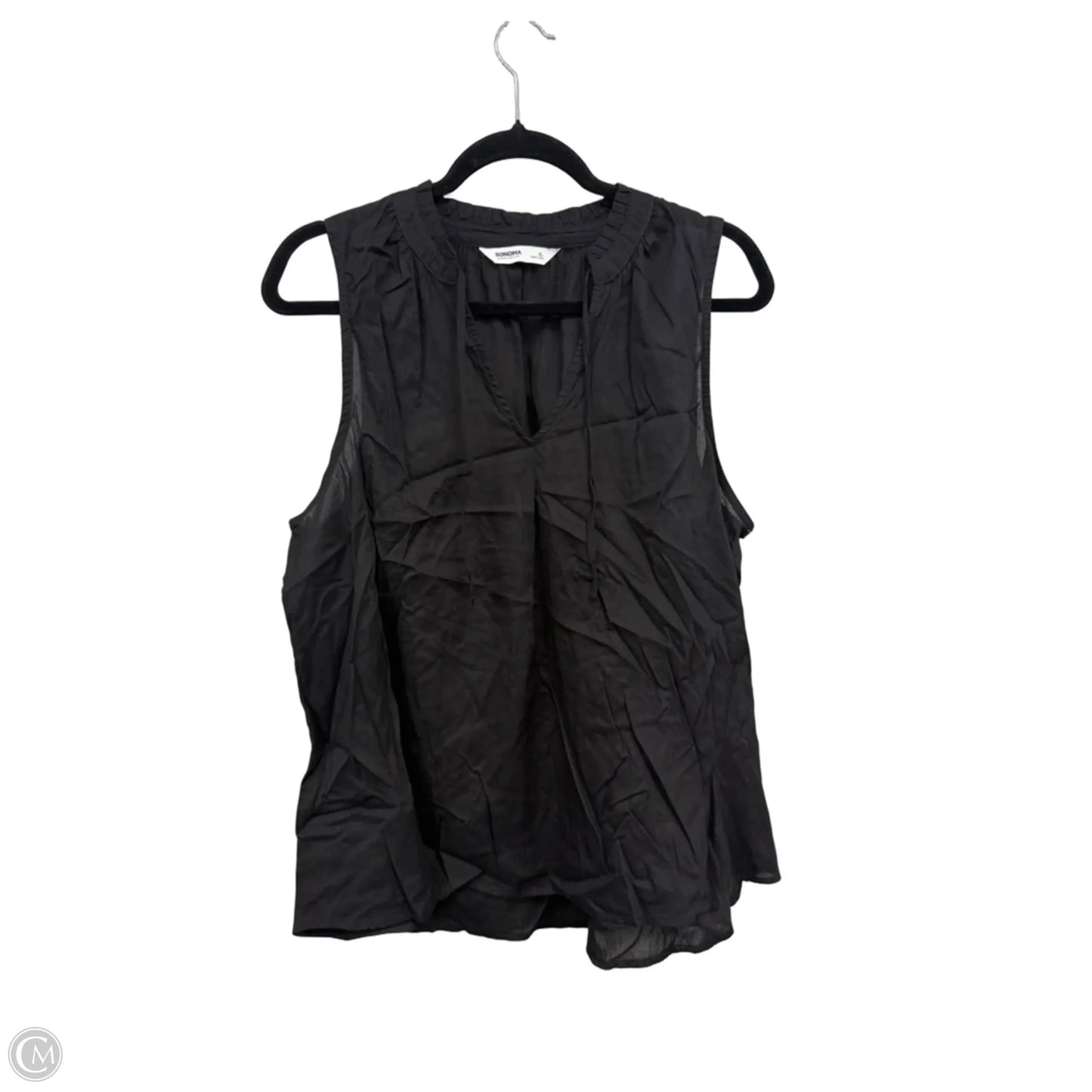 Top Sleeveless By Sonoma In Black, Size: Xlp
