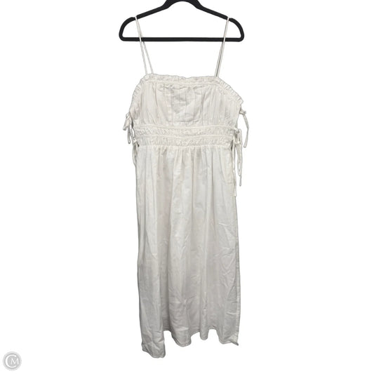 Dress Casual Maxi By Cmc In White, Size: 8