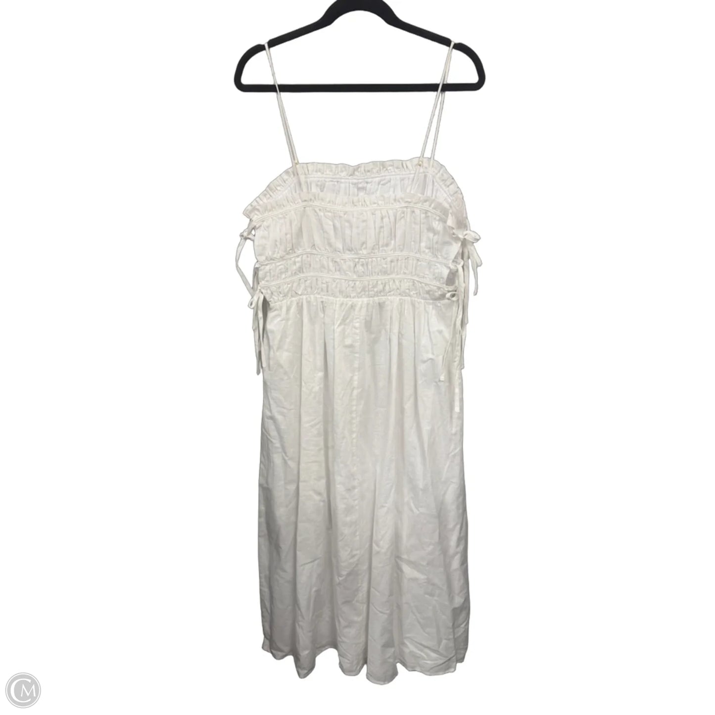 Dress Casual Maxi By Cmc In White, Size: 8