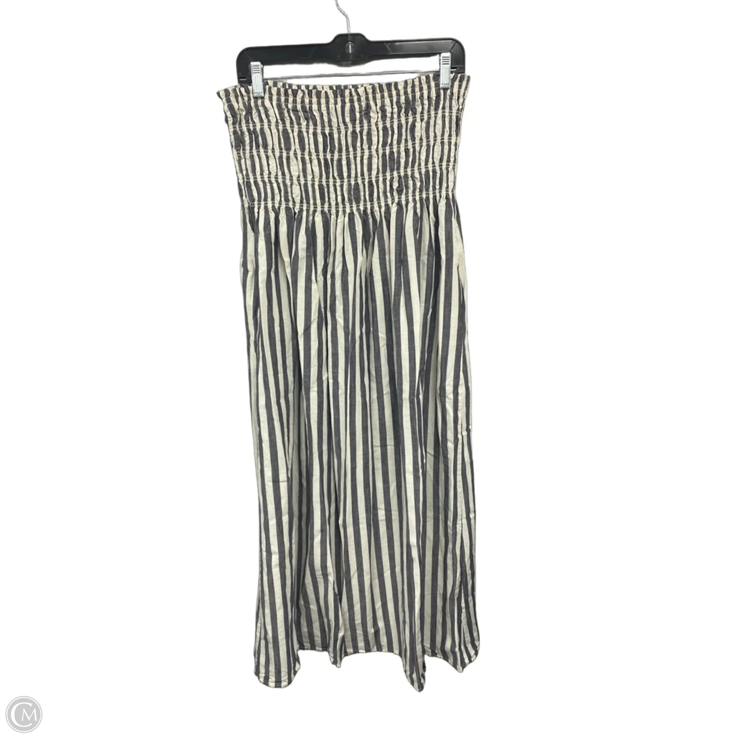 Dress Casual Maxi By Universal Thread In Grey & White, Size: M