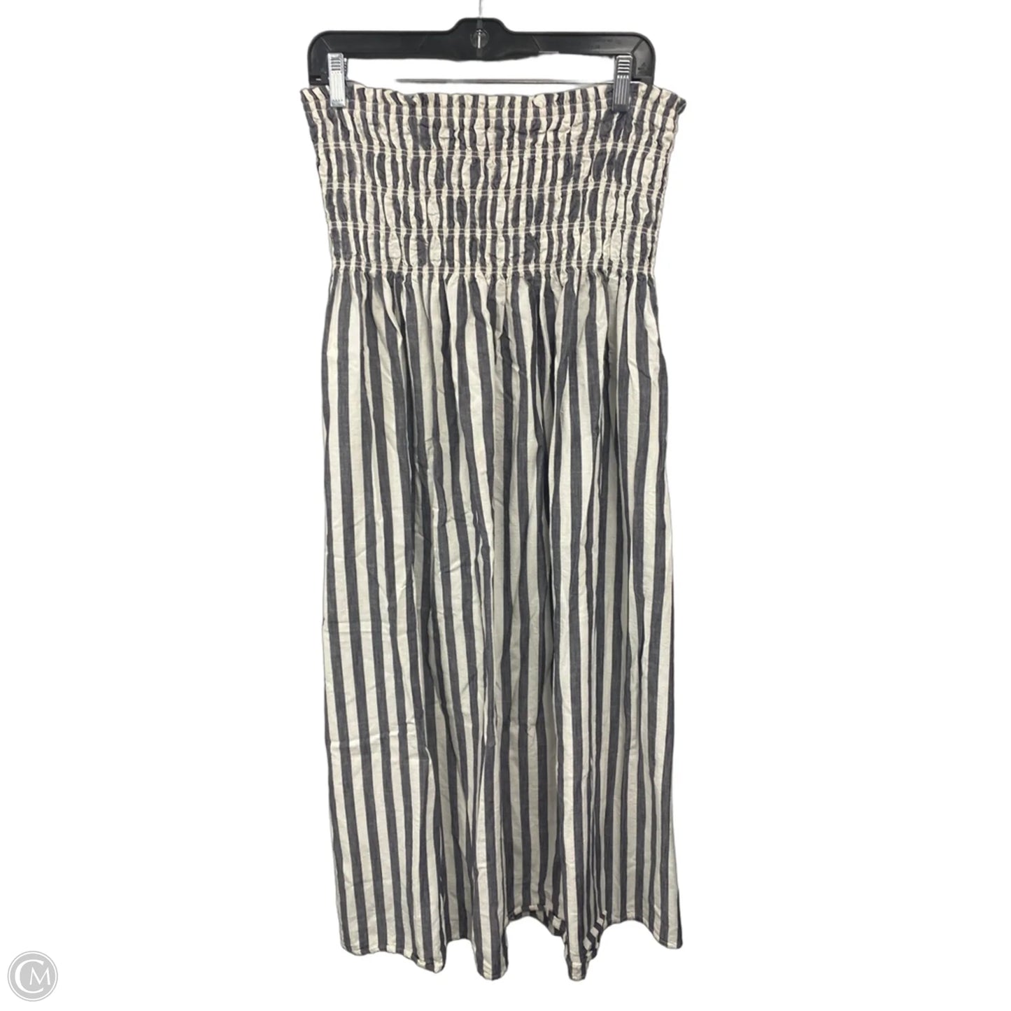 Dress Casual Maxi By Universal Thread In Grey & White, Size: M