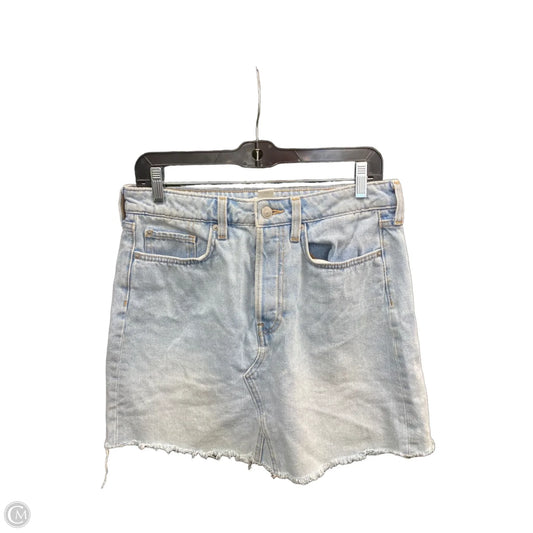Skirt Midi By H&m In Blue Denim, Size: 8