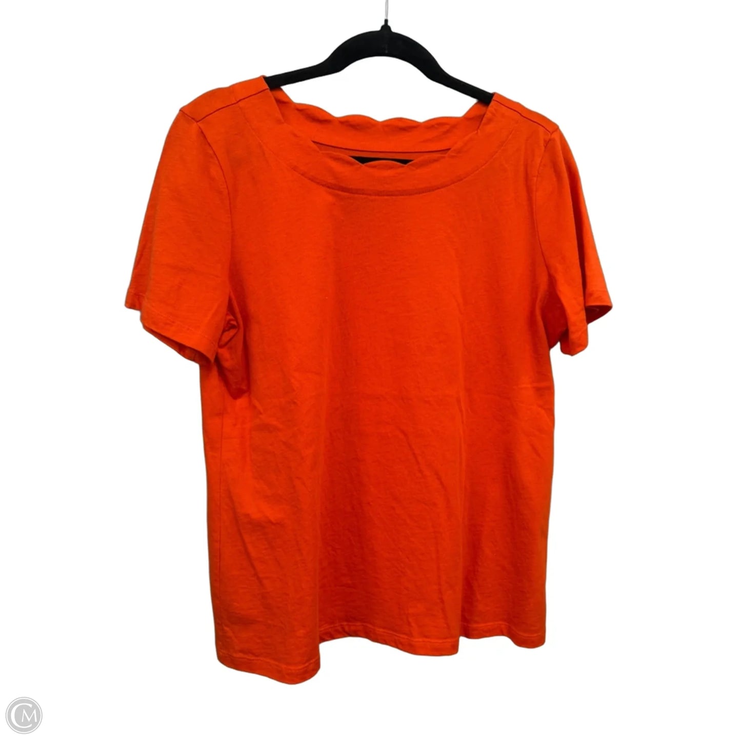 Top Short Sleeve By Coral Bay In Orange, Size: L