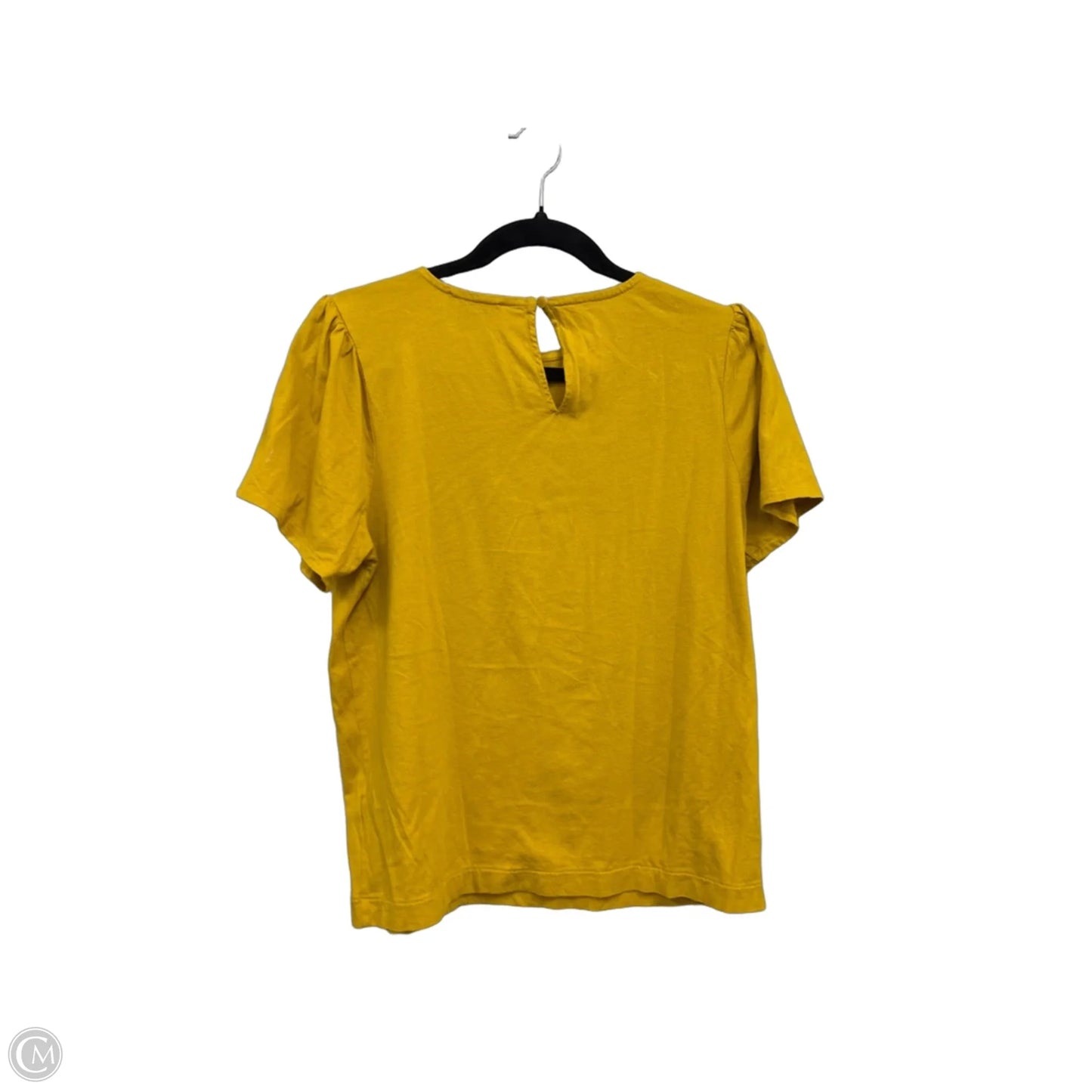 Top Short Sleeve By J. Crew In Gold, Size: S