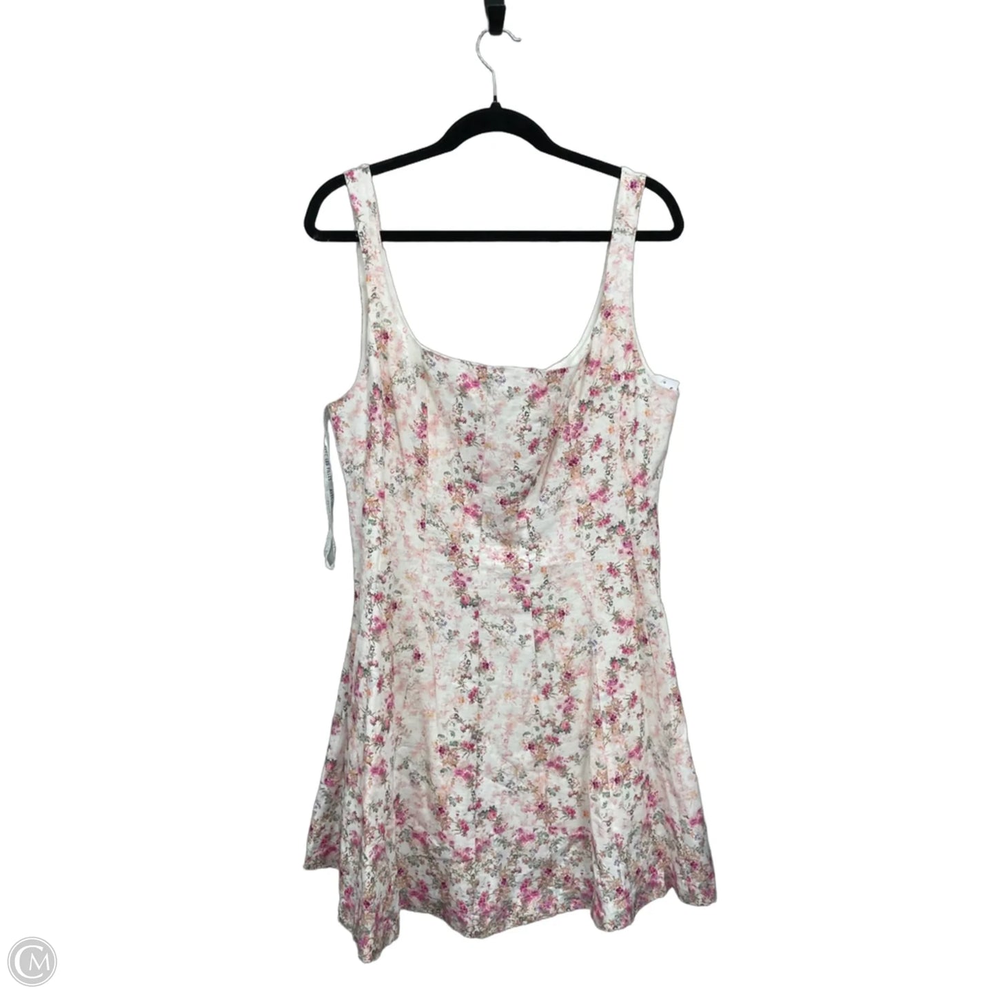 Dress Casual Short By Avec Les Filles In Pink & White, Size: 14