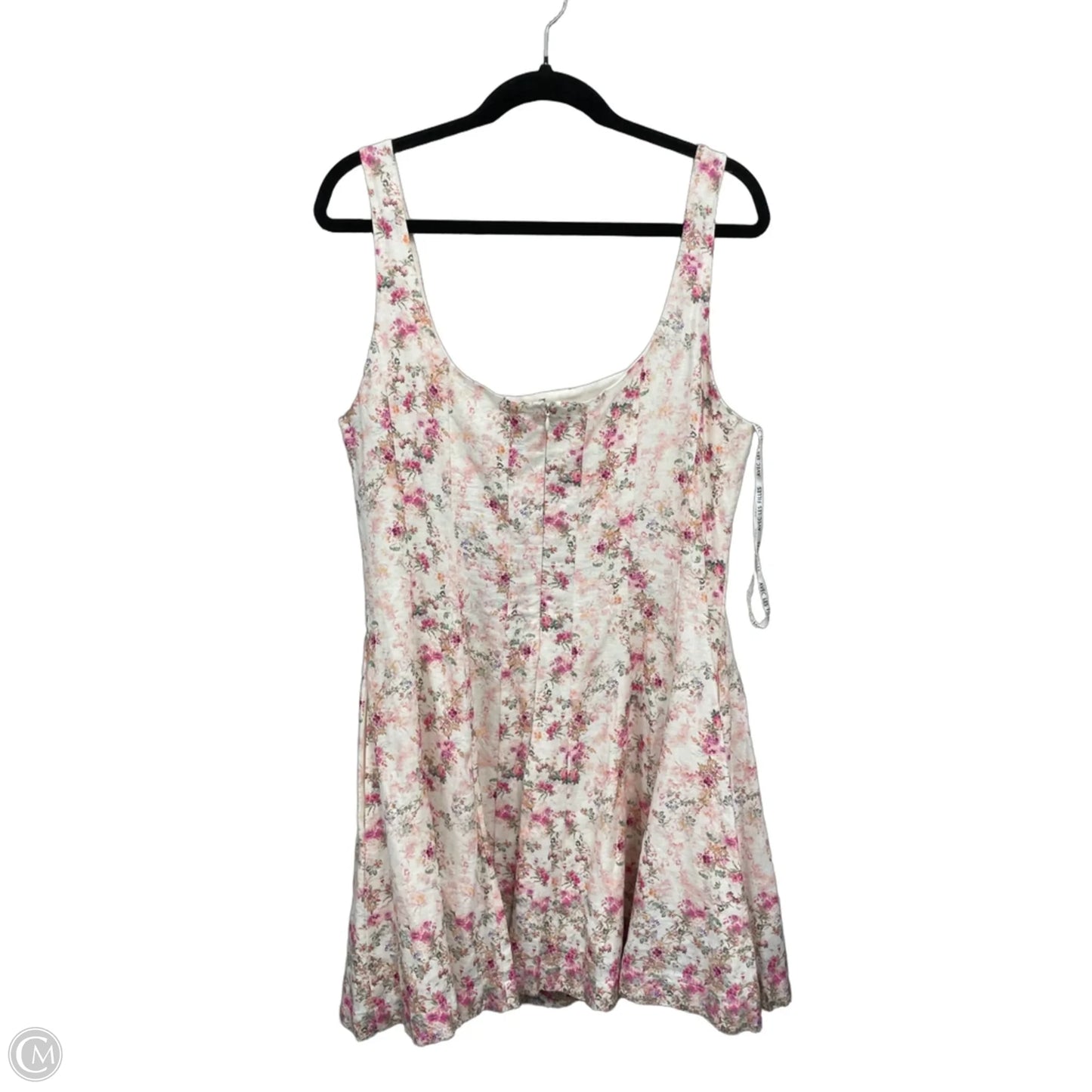 Dress Casual Short By Avec Les Filles In Pink & White, Size: 14