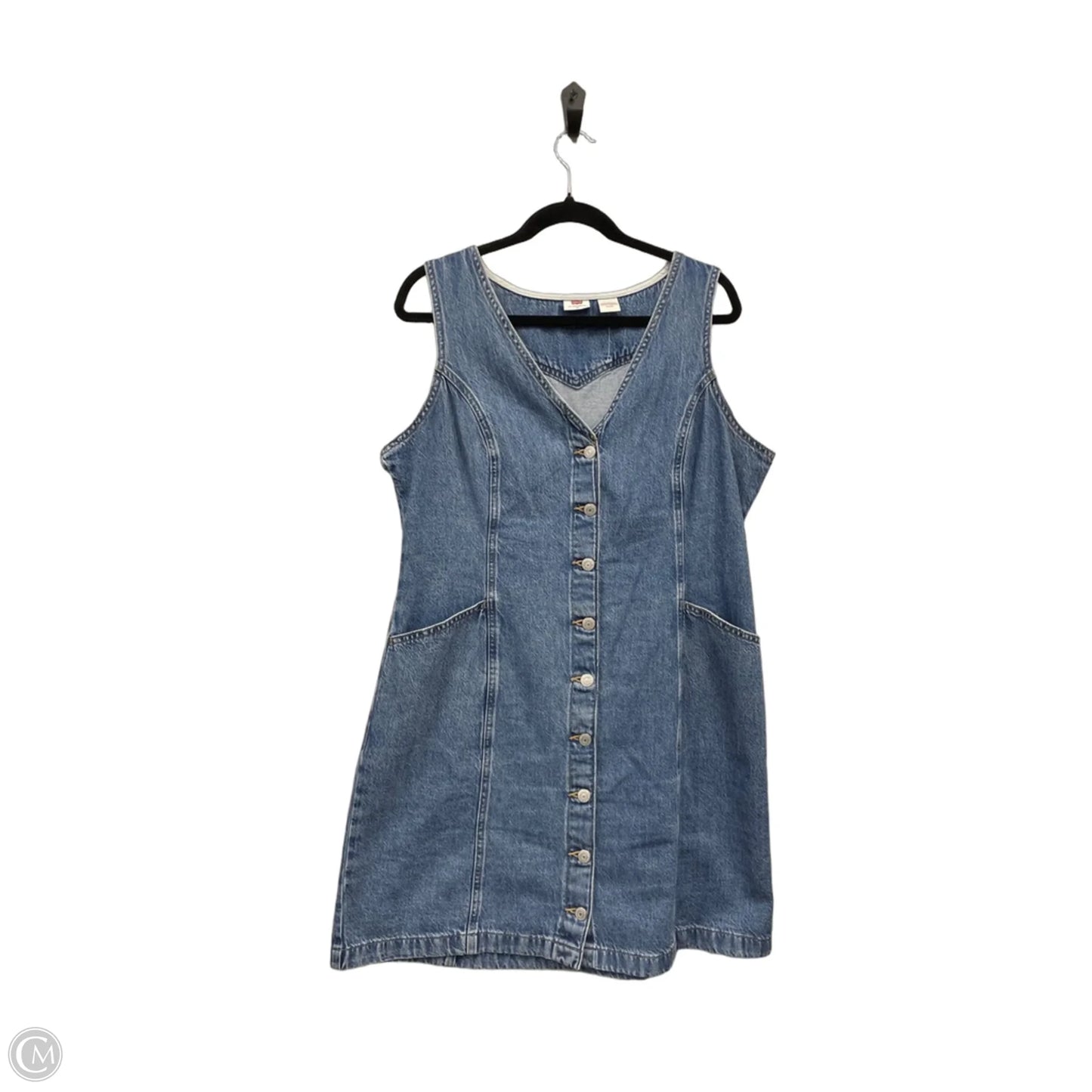 Dress Casual Short By Levis In Blue Denim, Size: Xl