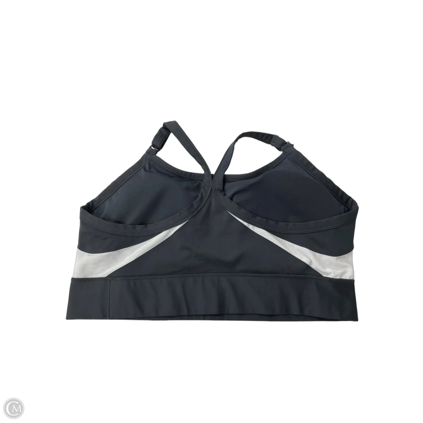 Athletic Bra By Nike Apparel In Black & Grey, Size: 3x