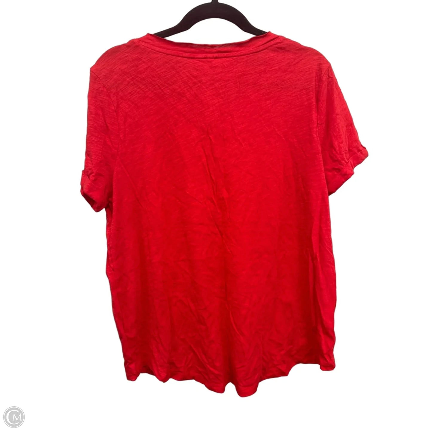 Top Short Sleeve Basic By Cato In Red, Size: L