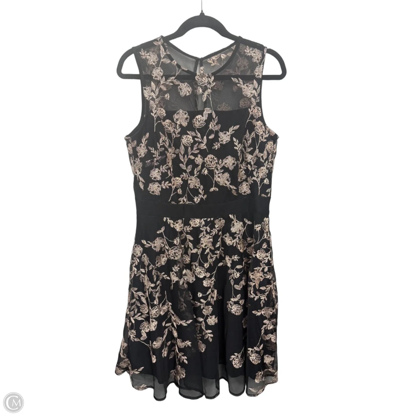 Dress Party Short By Glamour In Black & Pink, Size: 12