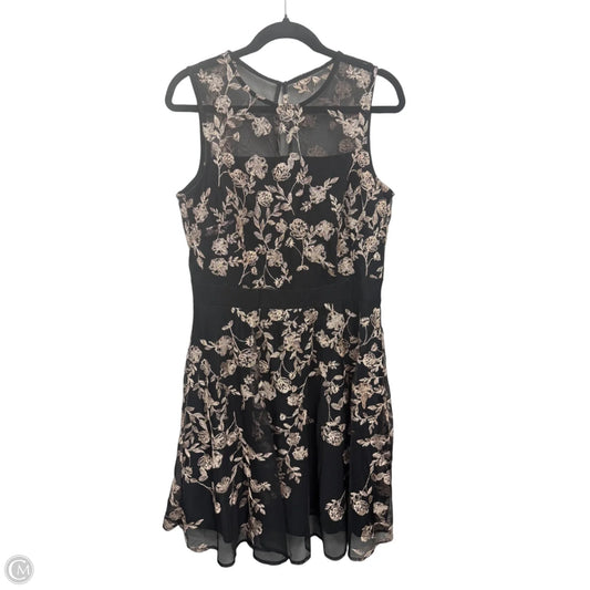 Dress Party Short By Glamour In Black & Pink, Size: 12