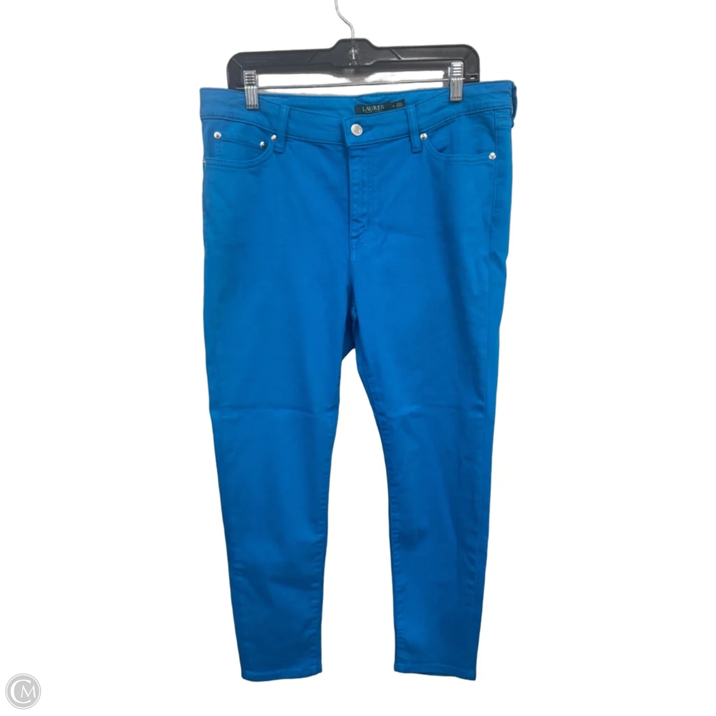 Jeans Cropped By Lauren By Ralph Lauren In Blue, Size: 14